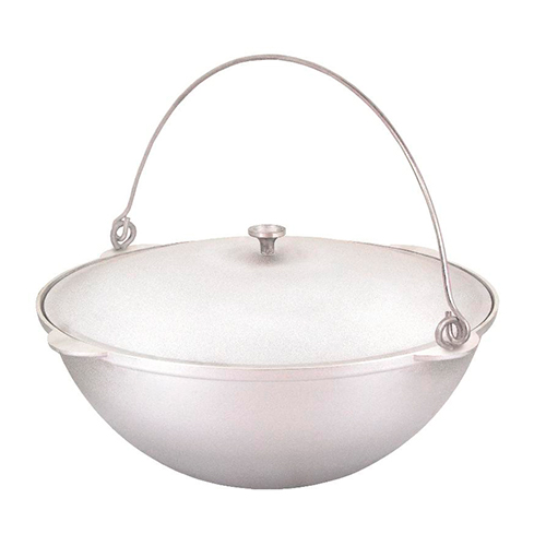 Котел походный 9. 0 л, с крышкой, литой кп90 KUKMARA, 1/4
