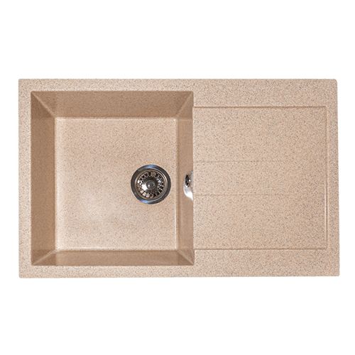 Мойка каменная GranAlliance G-40 77х49см, песок, 1/1