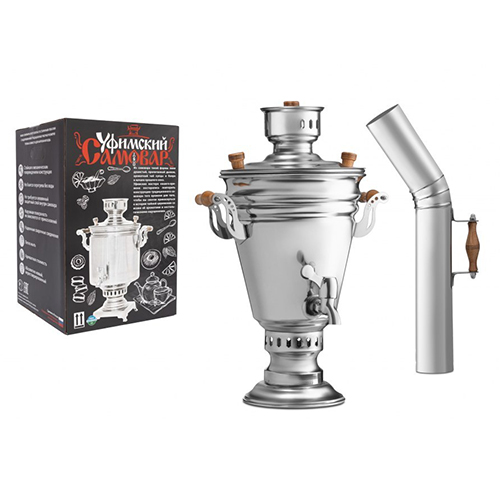 Самовар 7,0л жаровый с трубой КАЗАК АЛКОВАР, 1/6