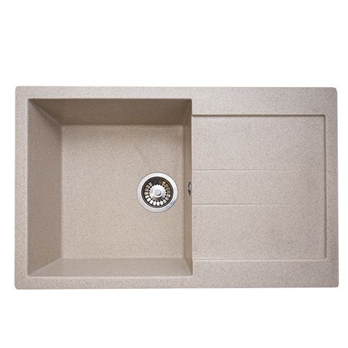 Мойка каменная GranAlliance G-40 77х49см, бежевый, 1/1