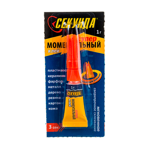 Клей универсальный секундный 1г Супер-клей Секунда, 16/288