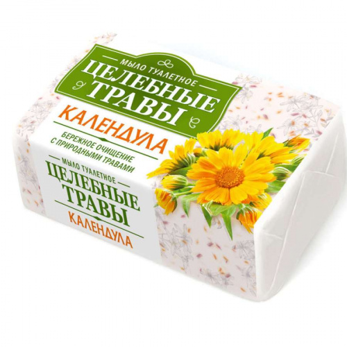 Мыло туалетное Целебные травы - Календула 160гр, 6/72