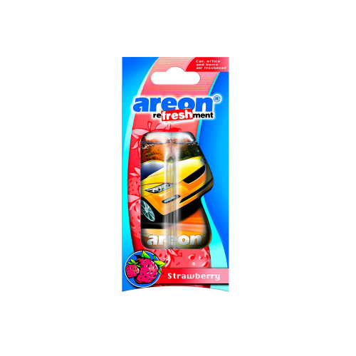 Ароматизатор подвесной гелевый AREON REFRESHMENT LIQUID Клубника, 1/24/576