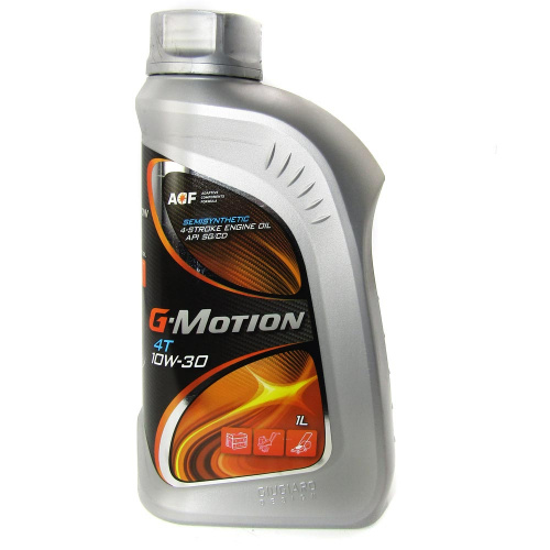 Масло моторное всесезонное 1,0л G-Motion для 4-х тактных двигателей 4Т 10W-30, 1/12