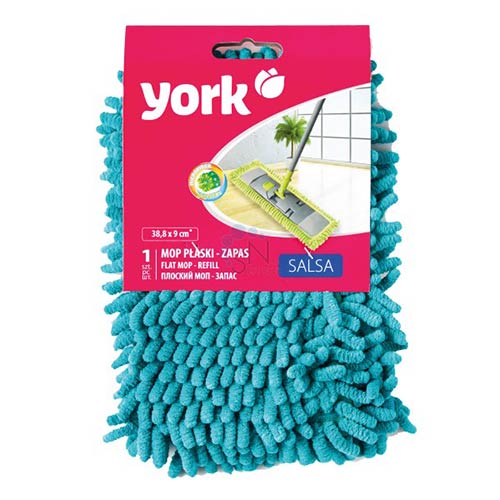 Насадка для швабры плоская из микрофибры 42х14см Сальса YORK, 2/24