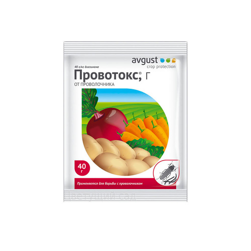 Средство от вредителей проволочника Провотокс пакет 40гр Август, 5/150