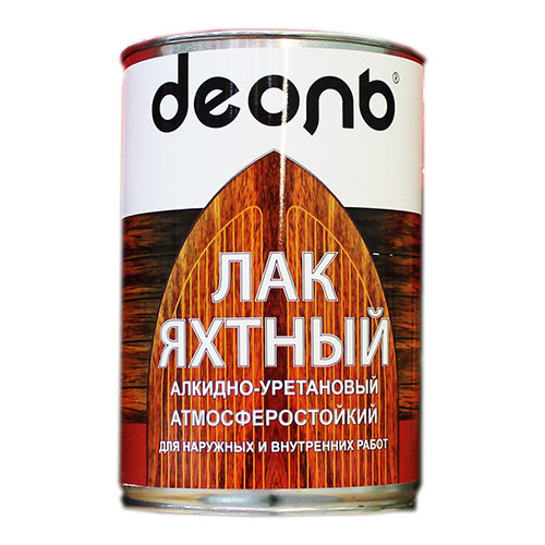 Лак яхтный глянцевый 2,7л алкидно-уретановый, ДЕОЛЬ, быстросох. , 1/4
