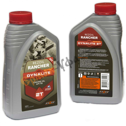 Масло минеральное 0,946л REZOIL RANCHER DYNALITE 2-т. минеральн. API TB, 1/12