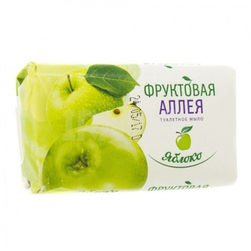 Мыло туалетное Фруктовая аллея 90г Яблоко, 8/104
