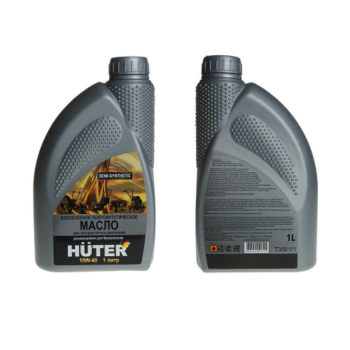 Масло моторное полусинтетическое 1,0л HUTER 10W-40 для 4-х тактных двигателей, 1/10